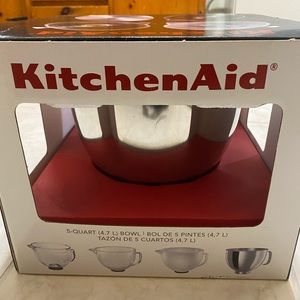 KitchenAid Stainless Steel Bowl & Attachments